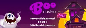 Boo Casino tervetuliaisbonus