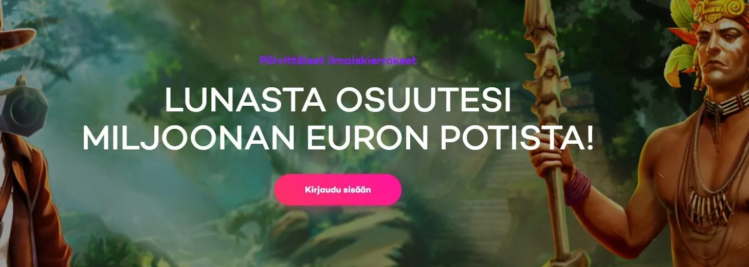 21.com – Miljoonan euron potti